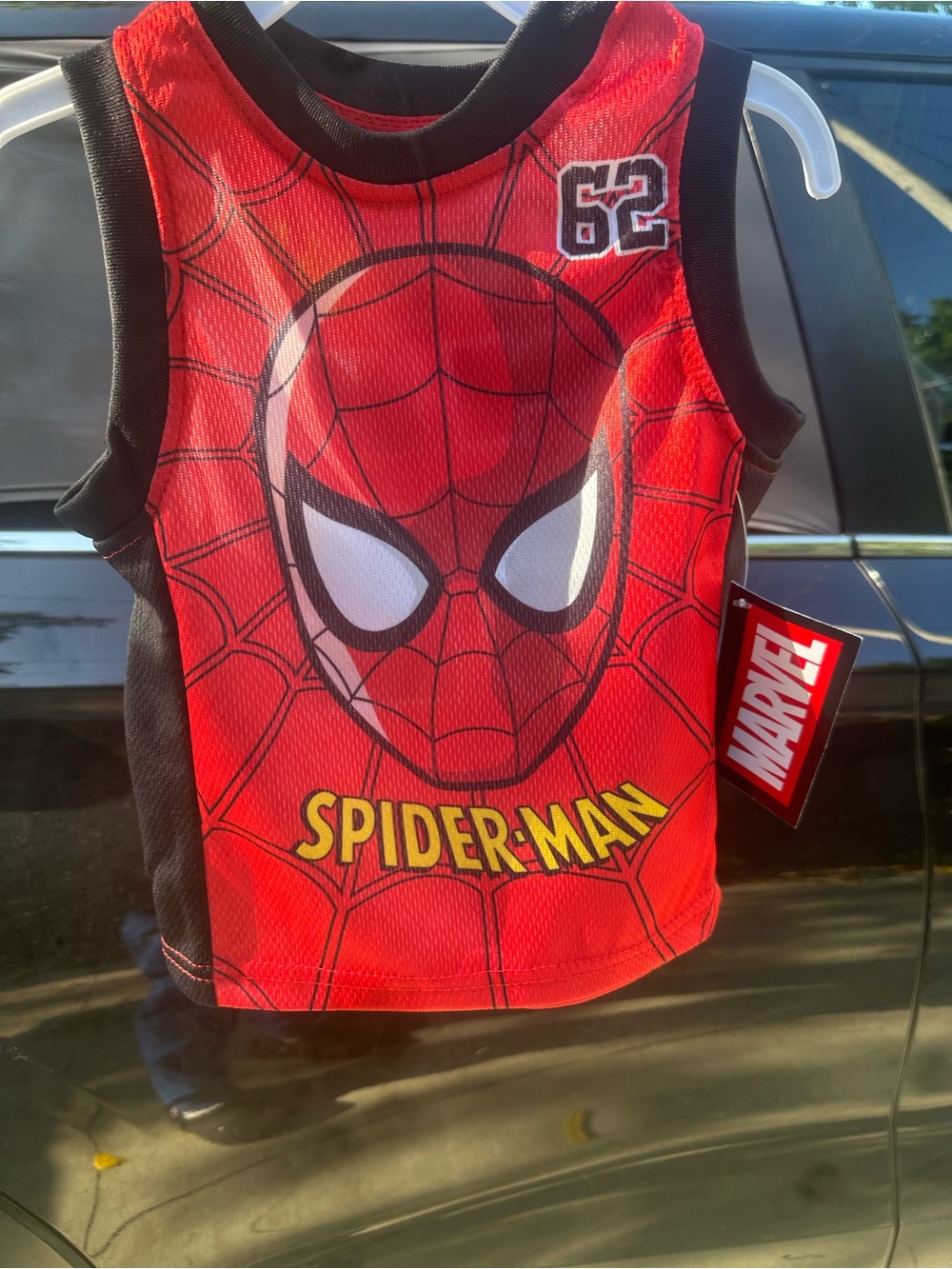 Marvel Spider-Man Red and Black Tank Top Costume